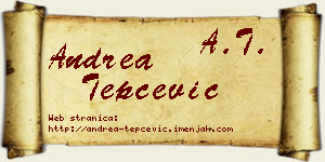Andrea Tepčević vizit kartica
